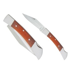 Navaja de madera y acero inoxidable