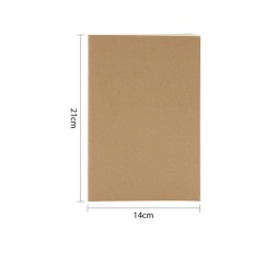 Cuaderno A5 con tapa cosida en kraft