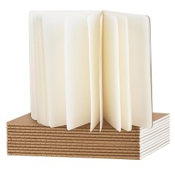 Cuaderno A5 con tapa cosida en kraft