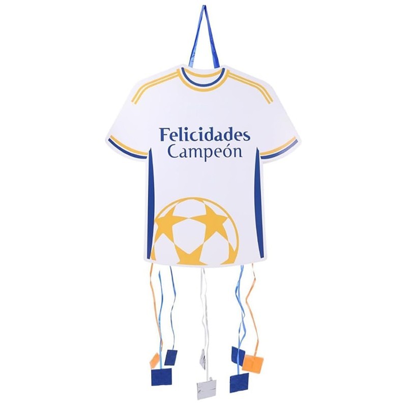 Piñata camiseta de fútbol blanca