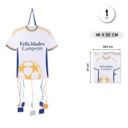 Piñata camiseta de fútbol blanca