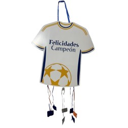 Piñata camiseta de fútbol blanca