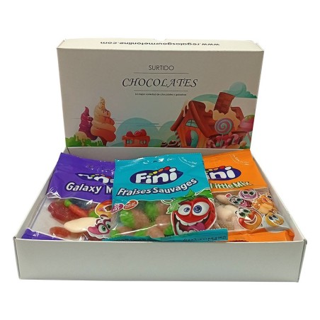 Surtido de chocolates y golosinas