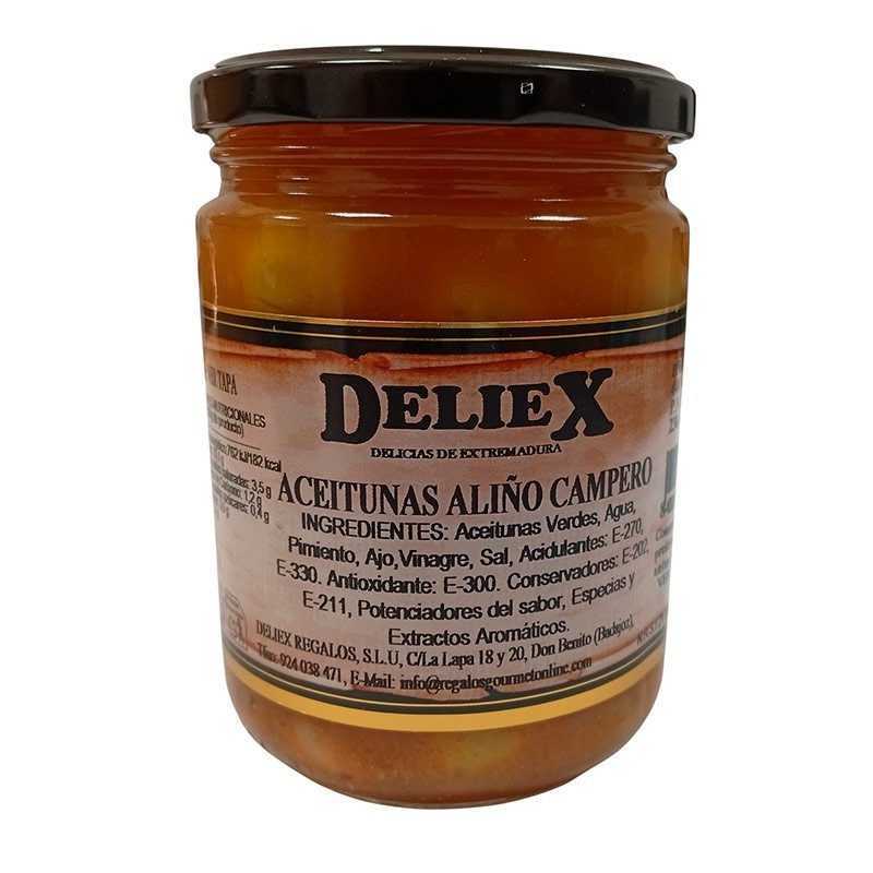 Aceitunas aliñadas al estilo campero - 440 grs. Aceitunas aliñadas al estilo campero - 440 grs.