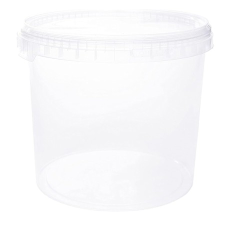 Cubo de plástico con tapa 4600 cc