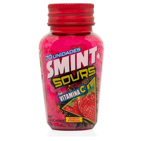 Smint Sours Fresa Sin Azúcar - 6 unidades de 49 gr.