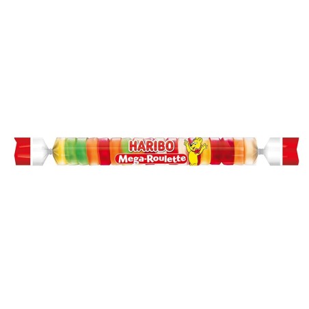 Mega Roulette Haribo caja 24 x 45 gr de caramelos goma