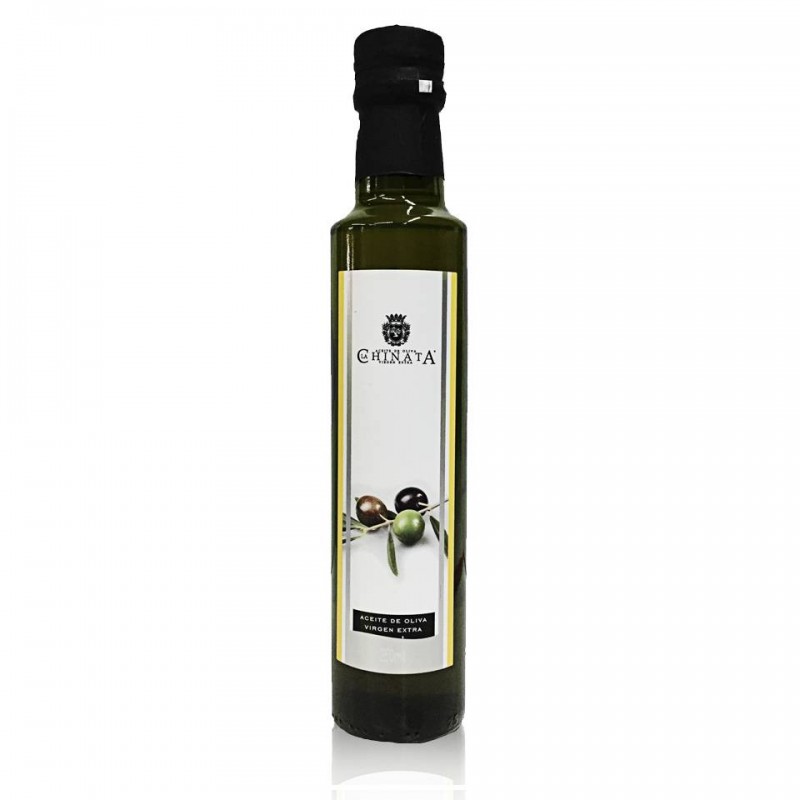 Botella cristal antirellenable de Aceite de oliva virgen extra Chinata