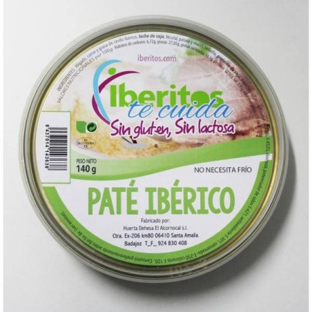 Paté ibérico sin lactosa 140gr