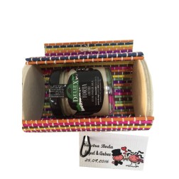 Crema de torta y baúl mini
