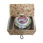 Crema de jamón 120 g y baúl de flores para regalos.