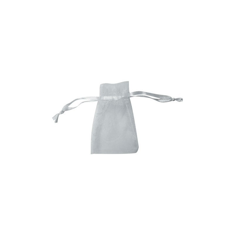 Bolsa de organza color blanco (13x27)