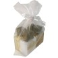 Bolsa de organza con gel, champú, body milk y colonia para hoteles Bolsa de organza con gel, champú, body milk y colonia para hoteles