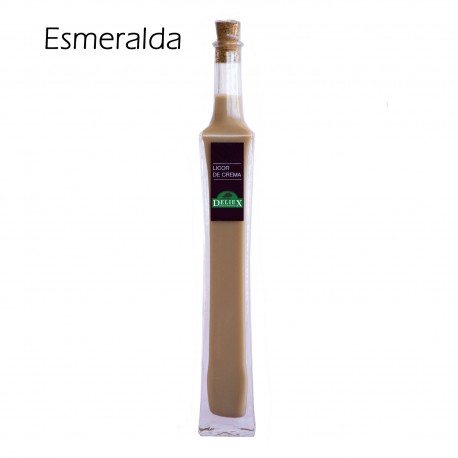 Botella de licor de sabores formato "Esmeralda"