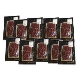 10 sobres de Jamón ibérico envasado al vacío y cortado a máquina