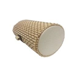 Baúl mimbre ovalado beige para empresa