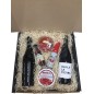 Estuche grande con vinos habla, cremosito, vinagre, aceite y crema jamón para empresa Estuche grande con vinos habla, cremosito, vinagre, aceite y crema jamón para empresa