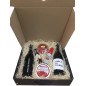 Estuche grande con vinos habla, cremosito, vinagre, aceite y crema jamón para empresa Estuche grande con vinos habla, cremosito, vinagre, aceite y crema jamón para empresa