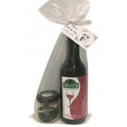 Pack empresa con Vino de Extremadura y crema de torta de la serena Deliex para eventos