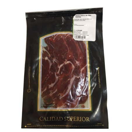 jamón ibérico cortado y envasado 100 gr x 10 sobres
