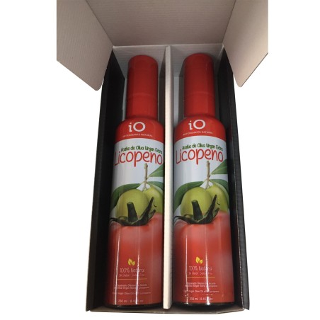 Estuche para empresas con dos aceites de oliva con Licopeno