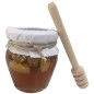 Tarro de miel con almendras y palito catador para empresas Tarro de miel con almendras y palito catador para empresas