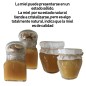 Tarro de miel con almendras y palito catador para empresas Tarro de miel con almendras y palito catador para empresas