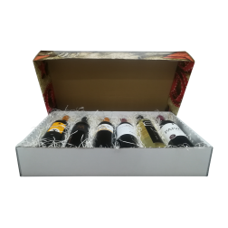 Cesta regalo empresa con 6 botellas de vino