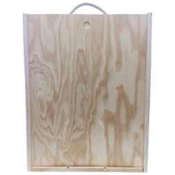 Caja madera grande con lote gourmet para empresa