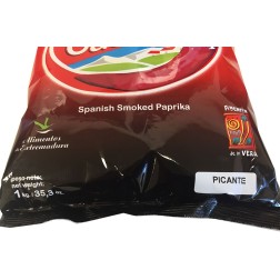 Saco 1 kg Pimentón Ahumado Picante de la Vera