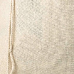 Saco beige de lino de 13 x 27 cm