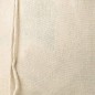 Saco beige de lino de 13 x 27 cm Saco beige de lino de 13 x 27 cm