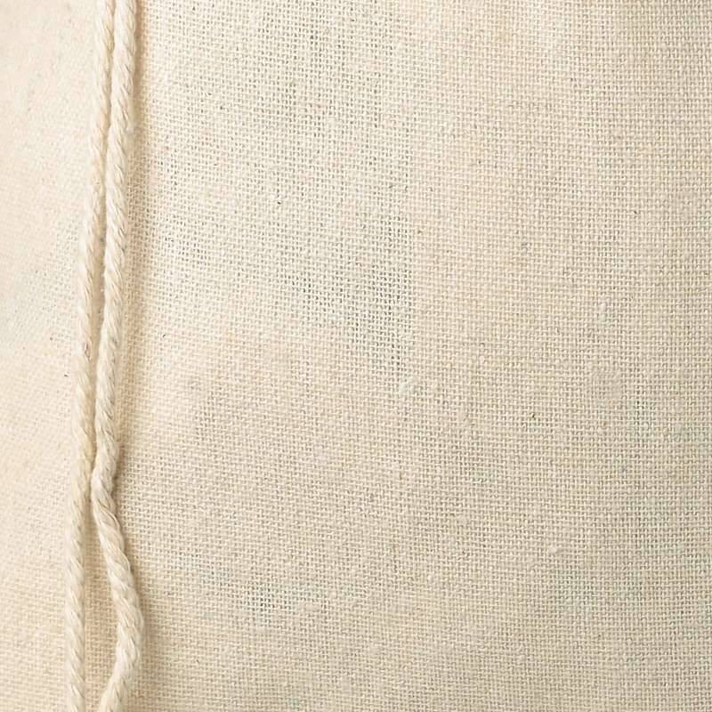 Bolsita de organza de lino color beige, 15 x 20 cm
