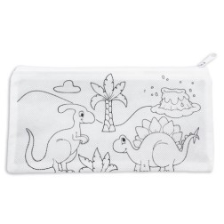 Estuche con ceras dinosaurios
