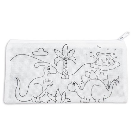 Estuche con ceras dinosaurios