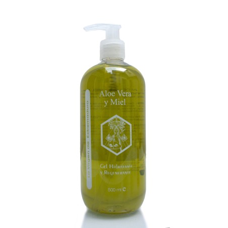 Venta de gel hidratante y regenerante 500ml  a base de aloe vera y miel