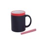 Taza de cerámica y pizarra Taza de cerámica y pizarra