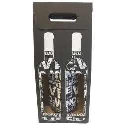Estuche con dos botellas de vino para regalar