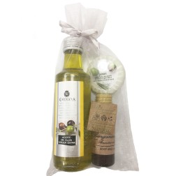 Detalle para eventos con aceite de oliva, bodymilk y jabón