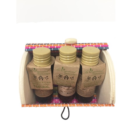Gel Champú y Bodymilk con baúl mini