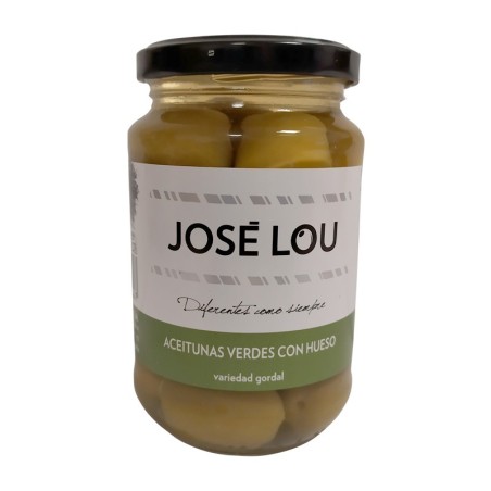 Aceitunas verdes con hueso - Variedad Gordal 355 gr