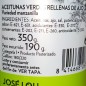Aceitunas verdes rellenas de ajo 350 gr Aceitunas verdes rellenas de ajo 350 gr