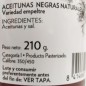Aceitunas negras naturales. Variedad empeltre 210 gr Aceitunas negras naturales. Variedad empeltre 210 gr