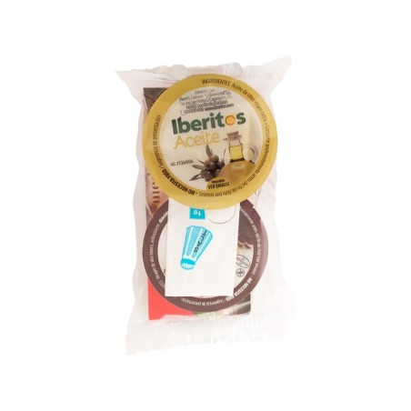 Cubo 30 monodosis: Vinagre - Aceite Virgen Extra - Sal, Iberitos