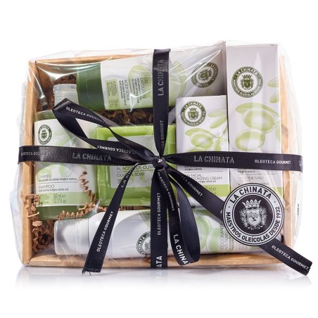 Comprar cesta con cosmeticos natural de aceite de oliva portes gratis