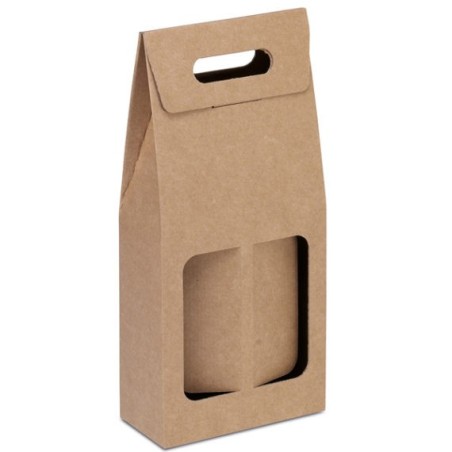 Estuche para dos botellas de vino en cartón online para presentación