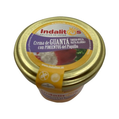 Crema de GUANTÁ Queso Torta con piquillos
