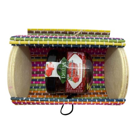 Tarrito de mermelada con baúl para eventos