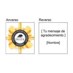 Estuche mediano con licor de bellota, aceite, paté, bombones y mermelada para empresa