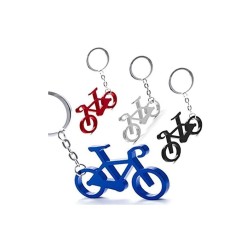 Llavero bicicleta en colores variados